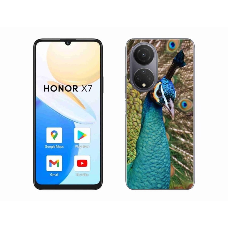 Zselés borítás mmCase a Honor X7 készülékhez - páva