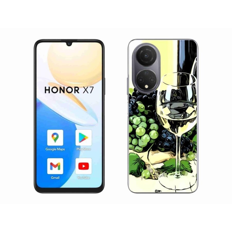 Zselés borítás mmCase a Honor X7-hez - pohár bor