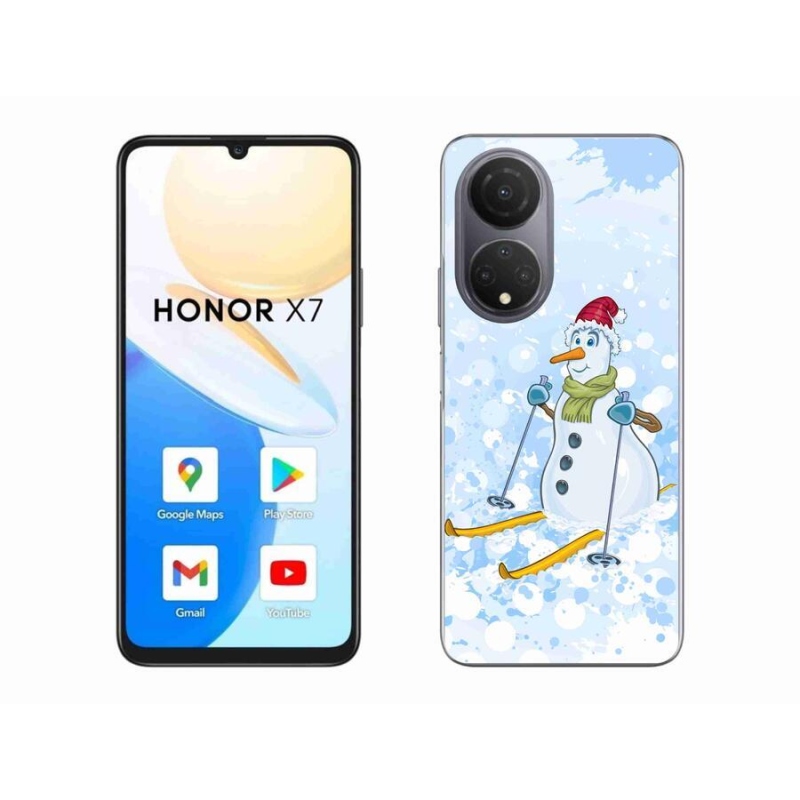 Gél borítás mmCase a Honor X7 készülékhez - hóember