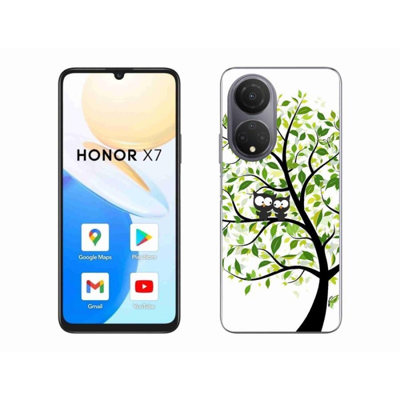 Zselés borító mmCase a Honor X7-hez - baglyok a fán