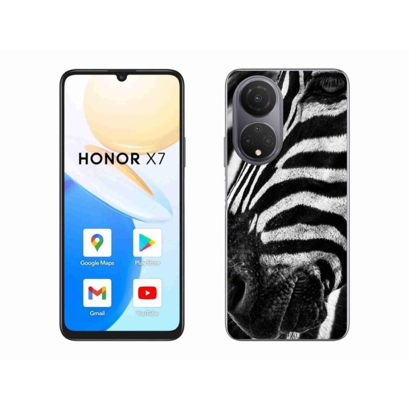 Zselés borítás mmCase a Honor X7 készülékhez - zebra