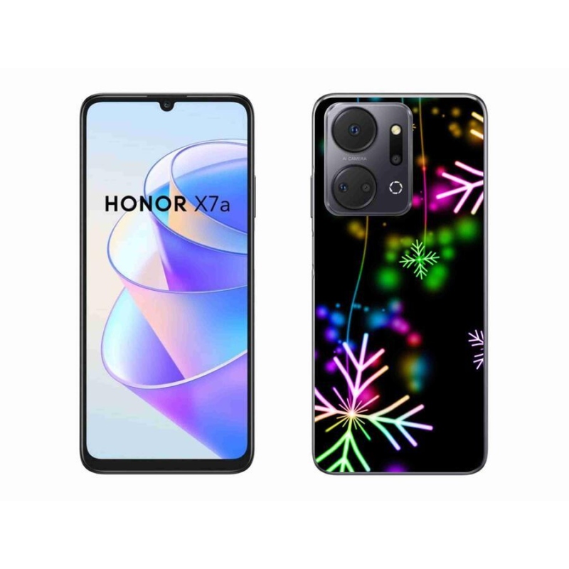 Zselés borítás mmCase a Honor X7a készülékhez - színes pelyhekkel