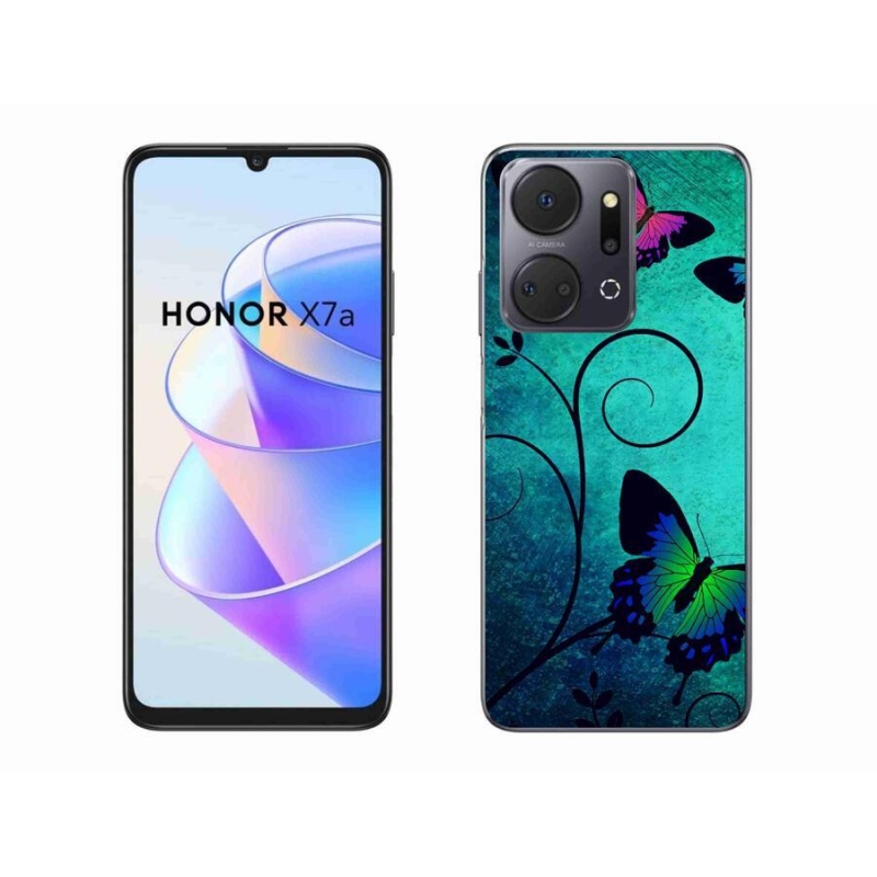 Gél borító mmCase a Honor X7a készülékhez - színes pillangók
