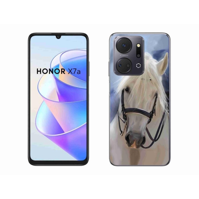 Zselés borítás mmCase a Honor X7a készülékhez - fehér ló
