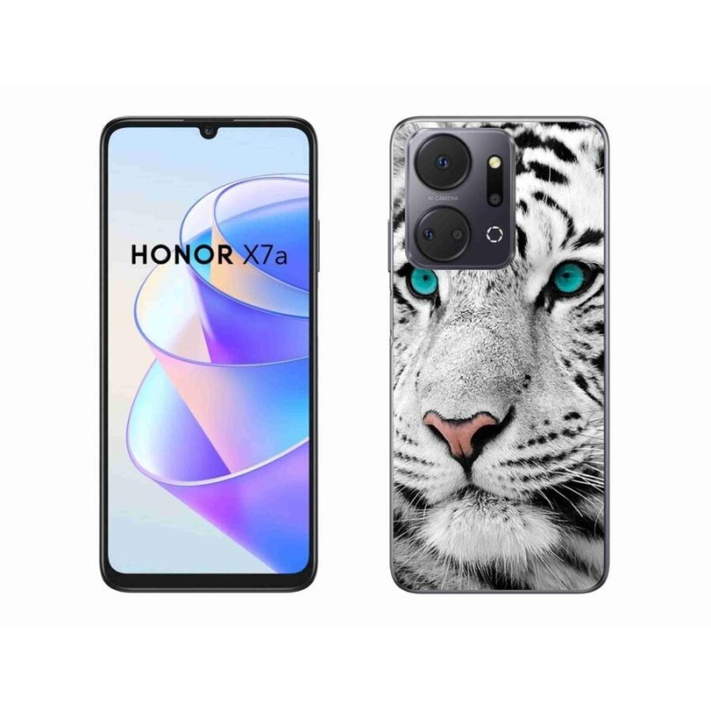 Zselés borítás mmCase a Honor X7a készülékhez - fehér tigris