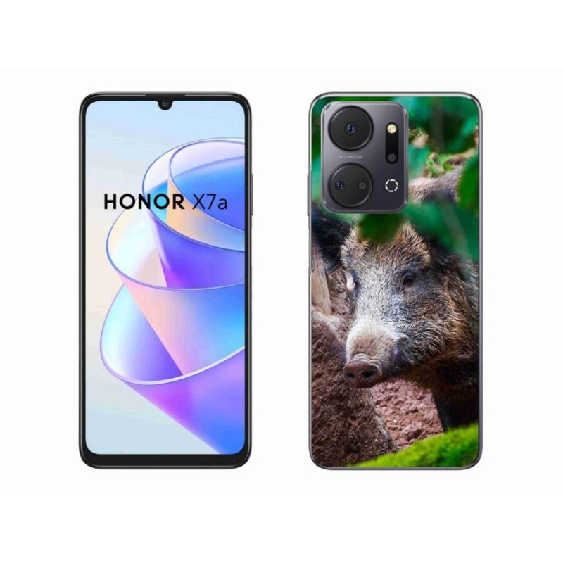 Zselés borítás mmCase a Honor X7a számára - vaddisznó