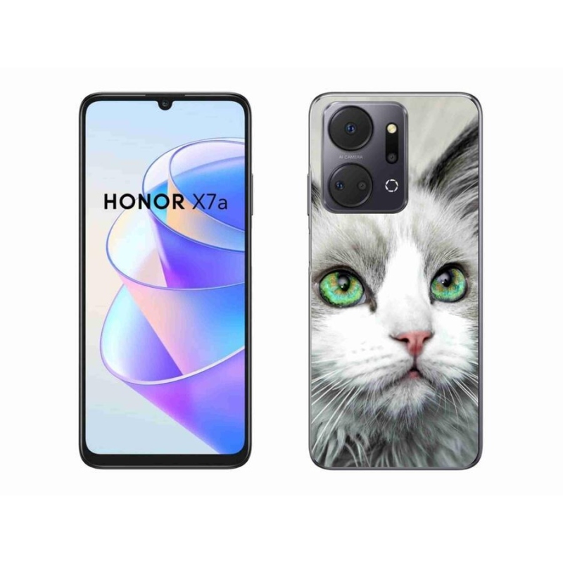 Zselés borítás mmCase a Honor X7a számára - macskaszem