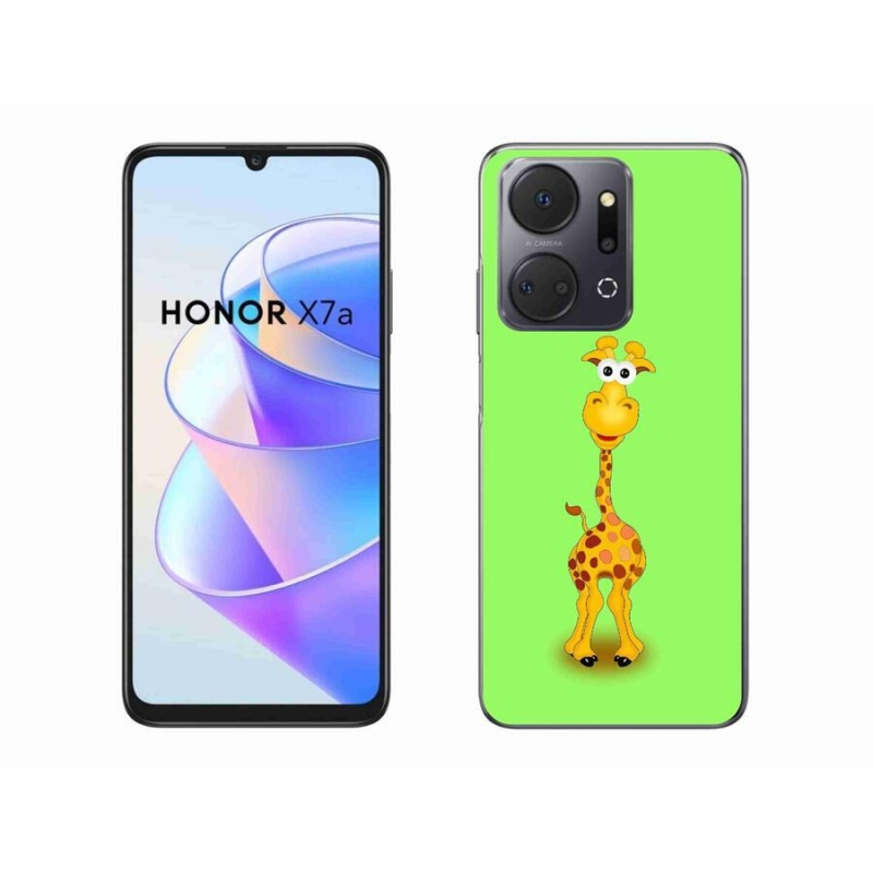 Zselés borítás mmCase a Honor X7a készülékhez - rajzfilm zsiráf