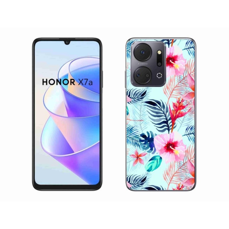 Zselés borítás mmCase a Honor X7a számára - virágok