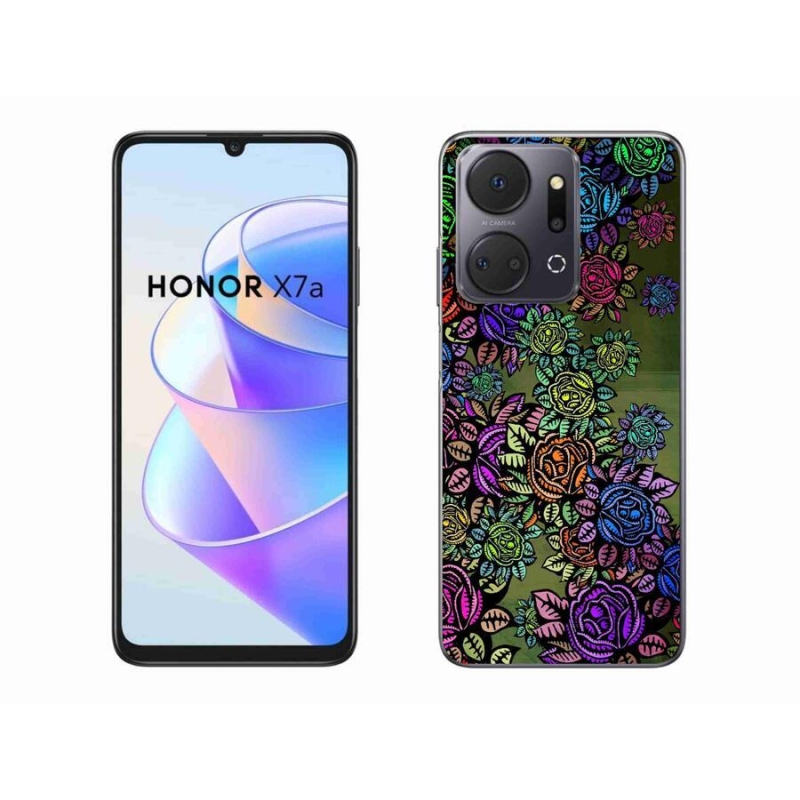 Zselés borítás mmCase a Honor X7a számára - Virágok 6