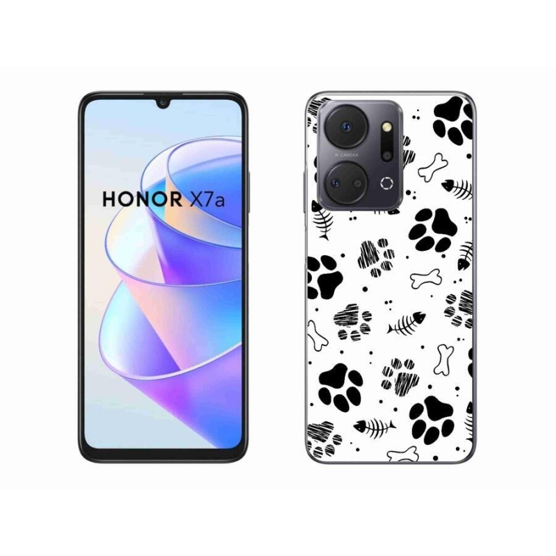 Zselés borítás mmCase a Honor X7a készülékhez - kutyamancsok 1