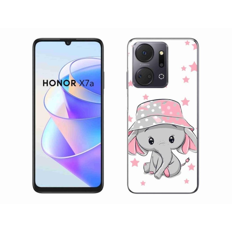 Zselés borítás mmCase a Honor X7a készülékhez - rózsaszín elefánt