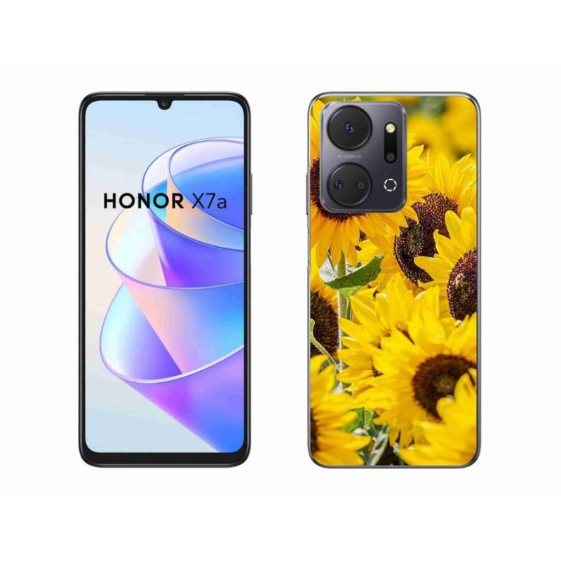 Zselés borítás mmCase a Honor X7a készülékhez - Napraforgó