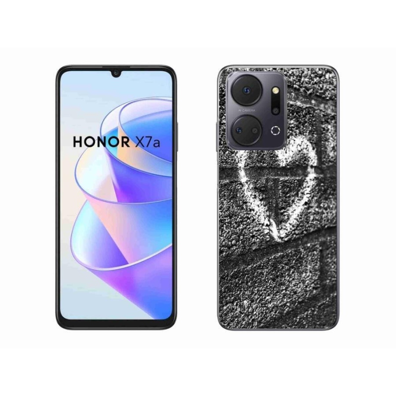 Zselés borítás mmCase a Honor X7a számára - szív a falon