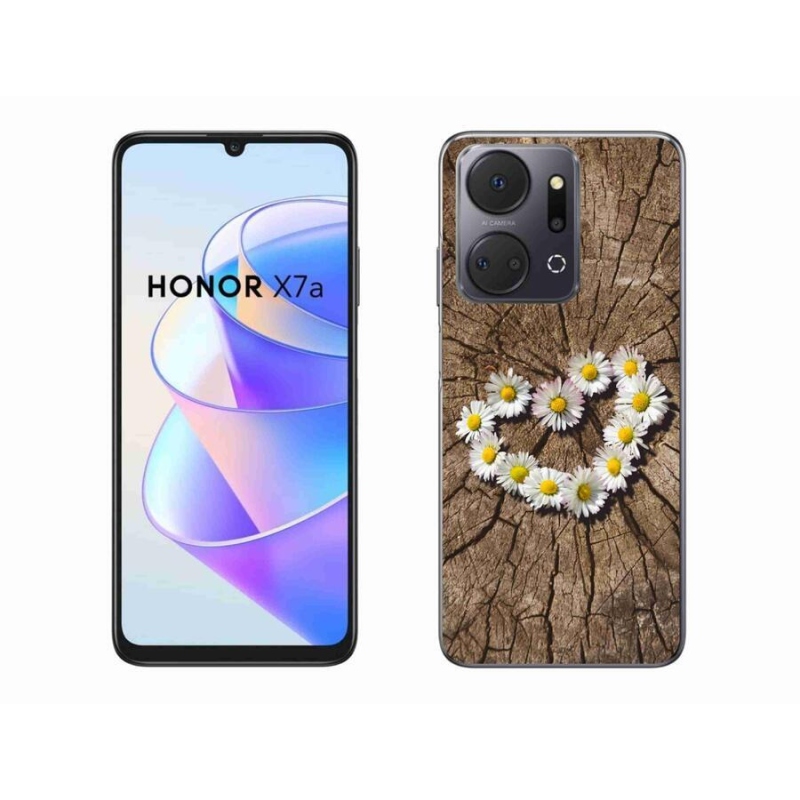 Zselés borítás mmCase a Honor X7a készülékhez - százszorszépek szíve