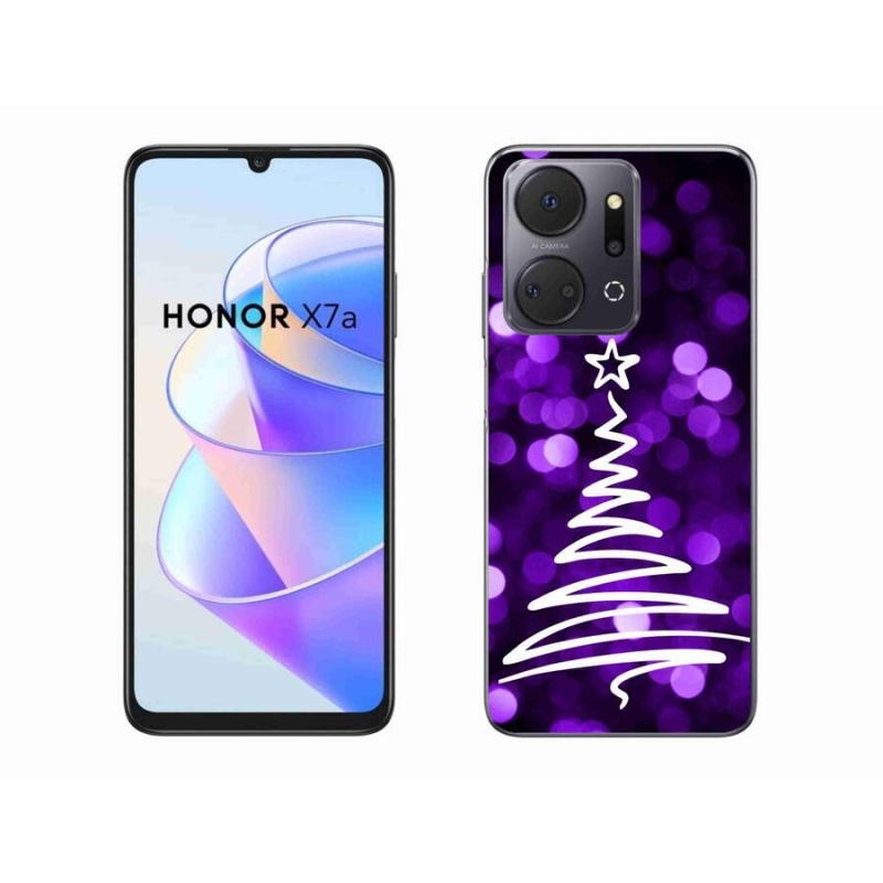 Zselés borítás mmCase a Honor X7a számára - fa