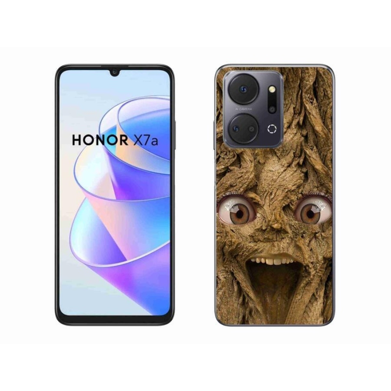 Gél borító mmCase a Honor X7a számára - boldog fa szemekkel