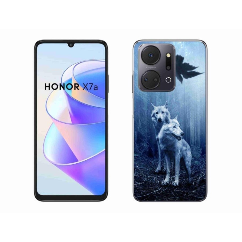Zselés borítás mmCase a Honor X7a számára - farkasok az erdőben