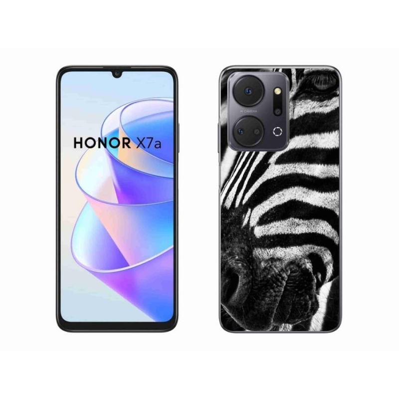 Zselés borítás mmCase a Honor X7a készülékhez - zebra