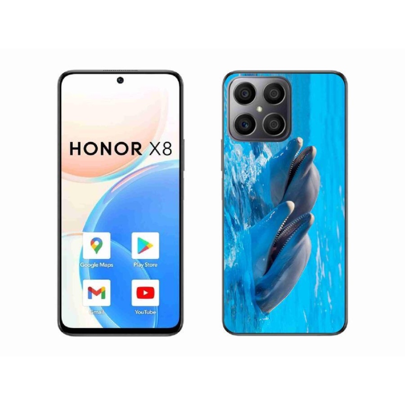 Gél borítás mmCase a Honor X8 4G készülékhez - delfinek