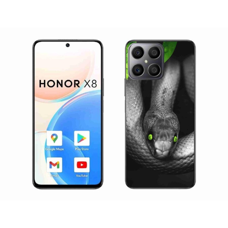 Zselés borítás mmCase a Honor X8 4G-hez - kígyó