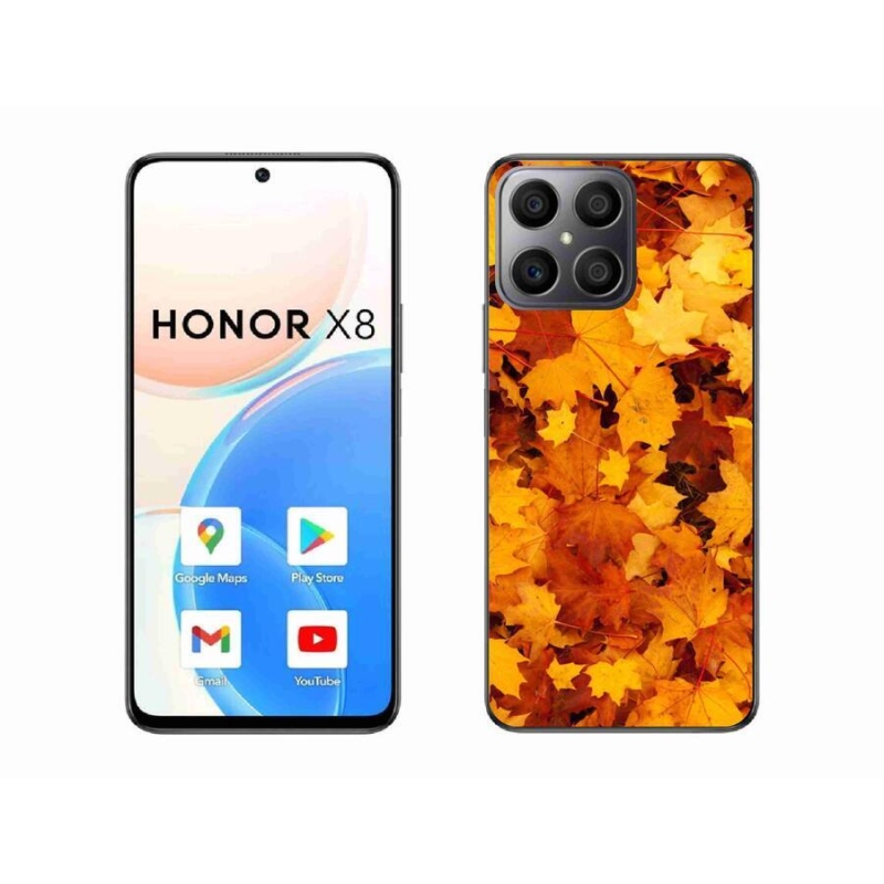 Gél borítás mmCase a Honor X8 4G készülékhez - juharlevelek