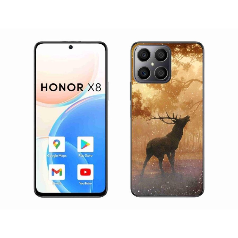 Zselés borítás mmCase a Honor X8 4G-hez - szarvas a vadászaton