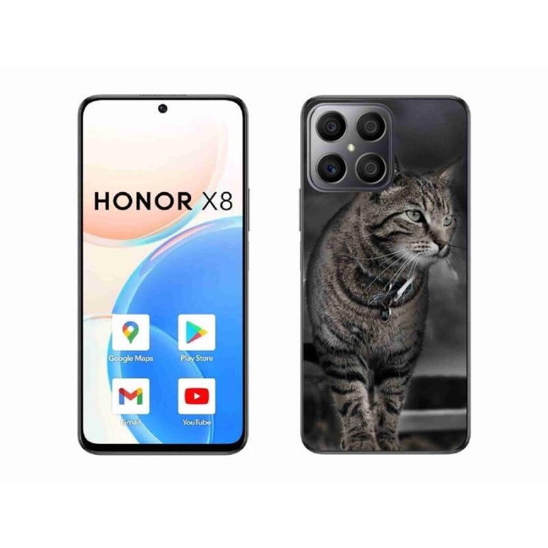 Zselés borítás mmCase a Honor X8 4G készülékhez - macska