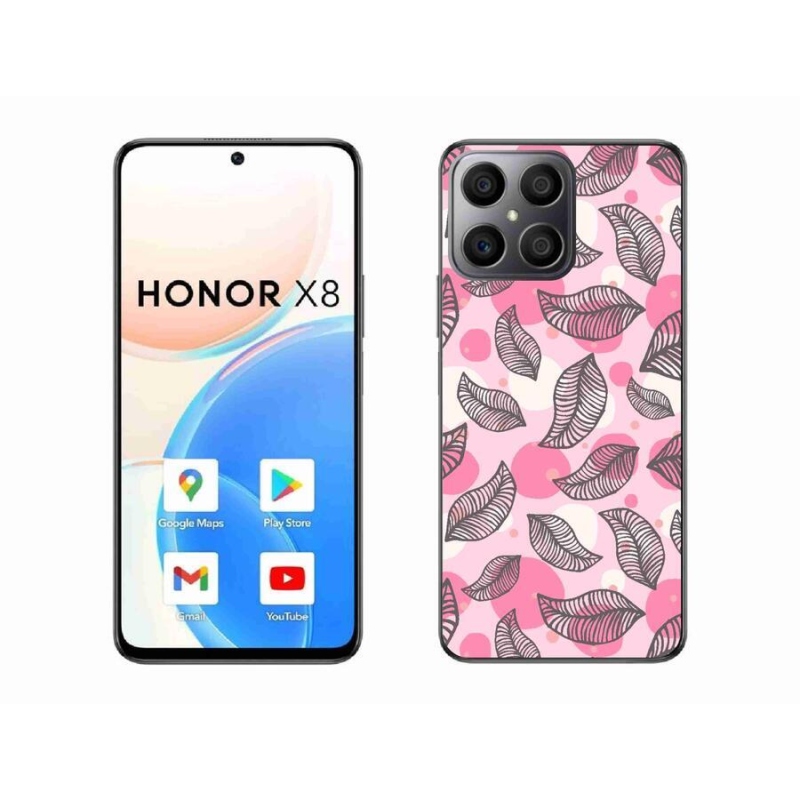 Gél borító mmCase a Honor X8 4G-hez - rajzfilmes hulló levelek