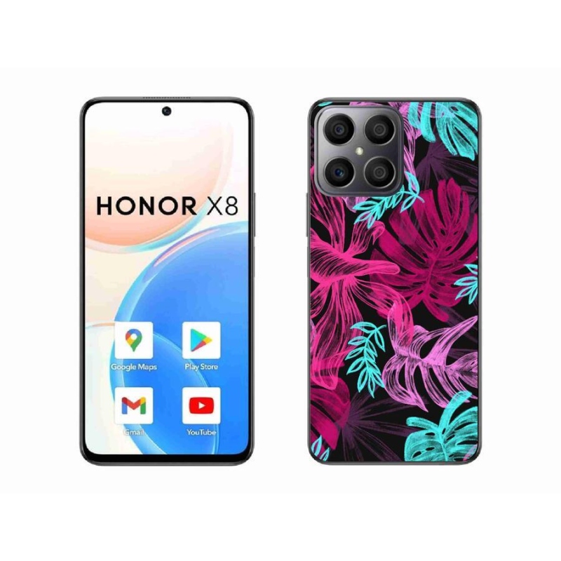 Zselés borítás mmCase a Honor X8 4G-hez - virágok 1