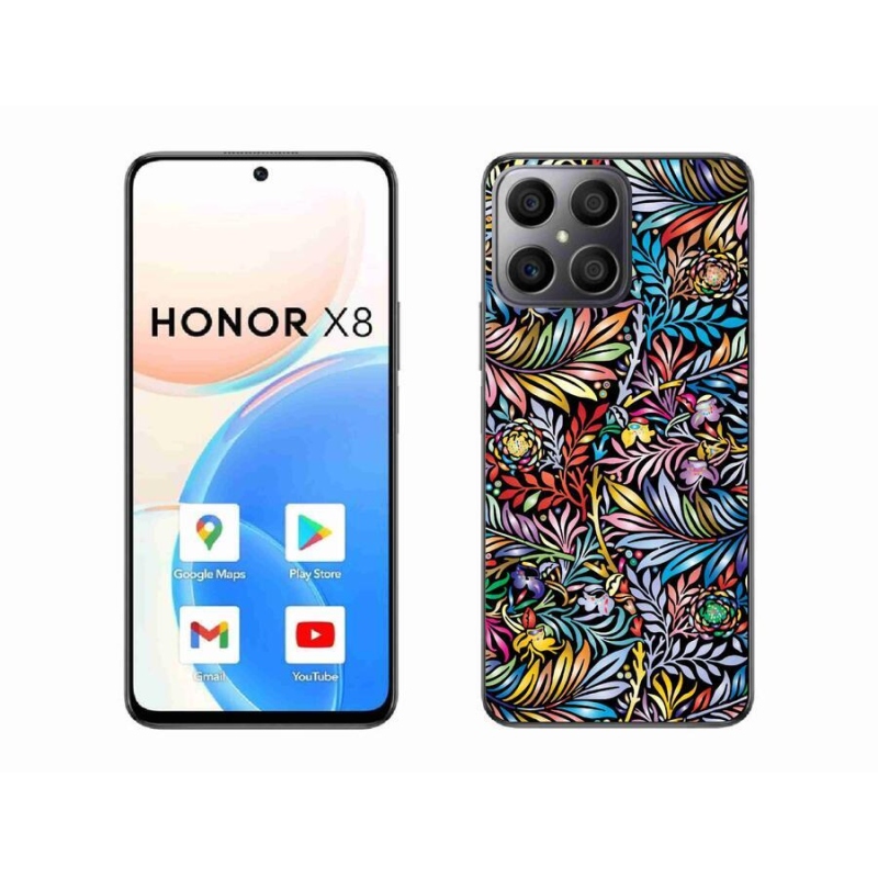 Gél borító mmCase a Honor X8 4G-hez - virágok 5