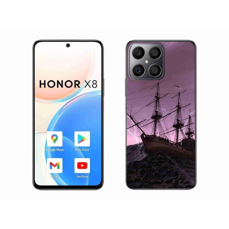 Zselés borítás mmCase a Honor X8 4G-hez - hajó a viharban