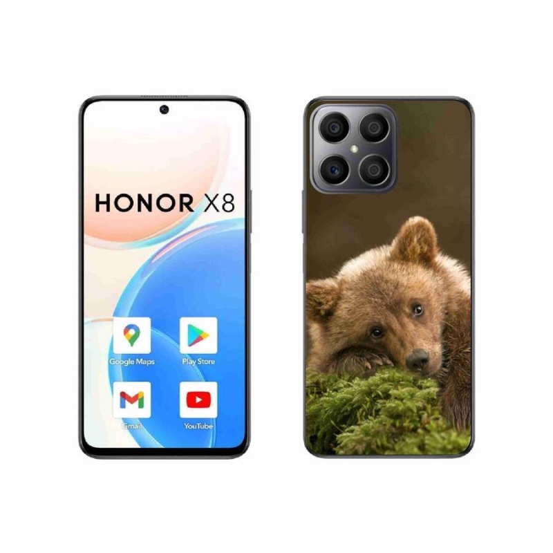 Zselés borítás mmCase a Honor X8 4G-hez - medve