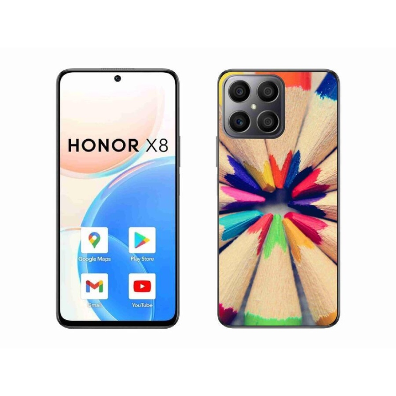 Gél borító mmCase a Honor X8 4G készülékhez - zsírkréták