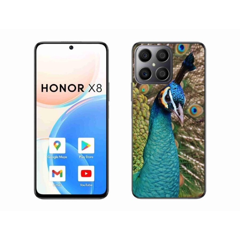 Zselés borítás mmCase a Honor X8 4G-hez - páva
