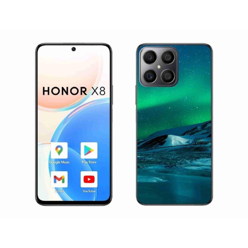 Gél borítás mmCase a Honor X8 4G készülékhez - sarki fény