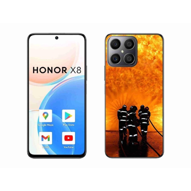 Gél borítás mmCase a Honor X8 4G-hez - tűz