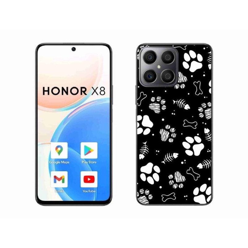 Gél borítás mmCase a Honor X8 4G-hez - kutyamancsok