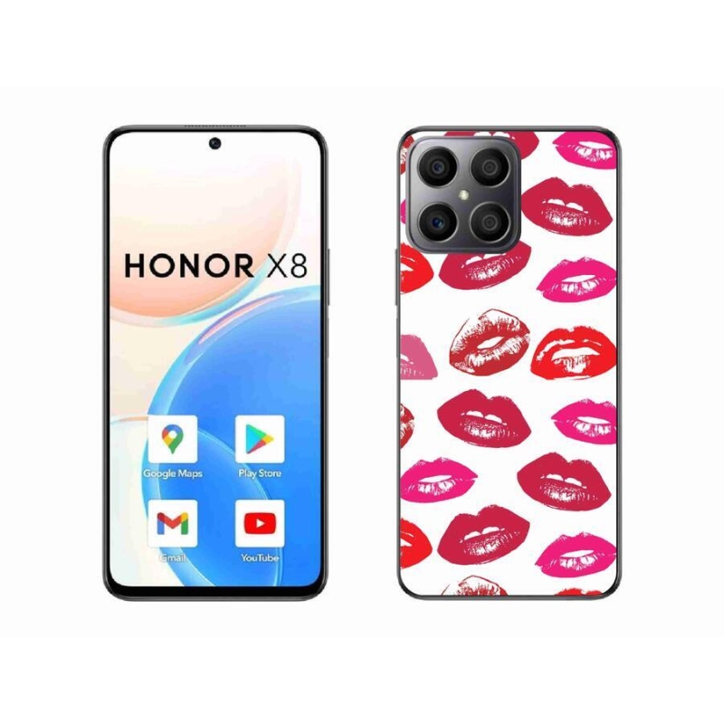 Zselés borítás mmCase a Honor X8 4G-hez - ajkak