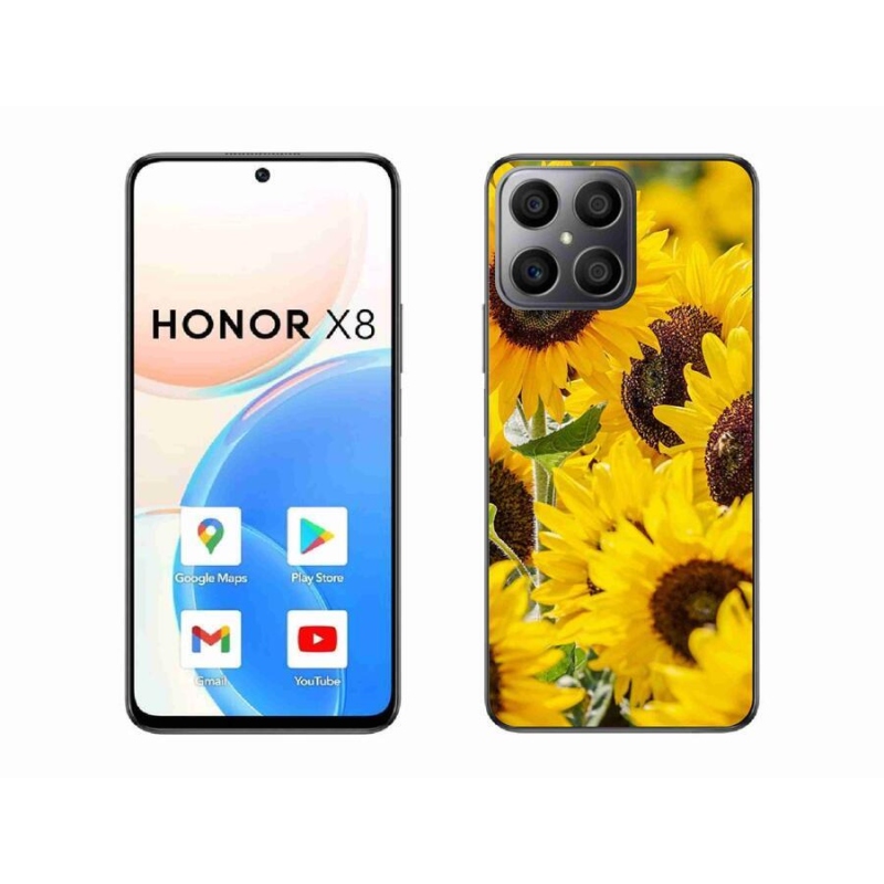 Gél borítás mmCase a Honor X8 4G készülékhez - Napraforgó