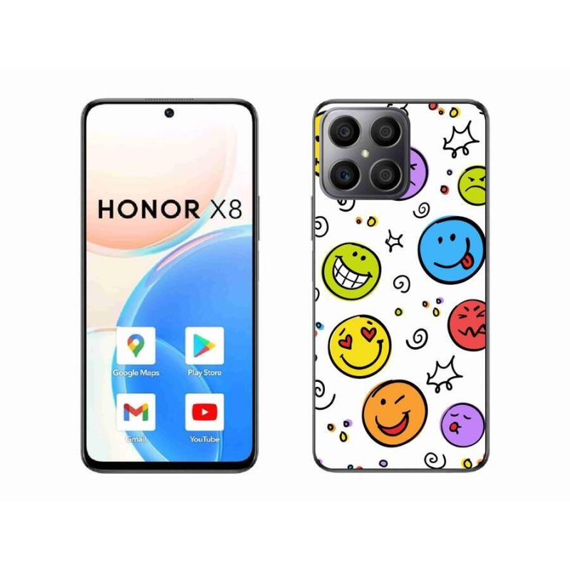 Gél borítás mmCase a Honor X8 4G készülékhez - smiley-k