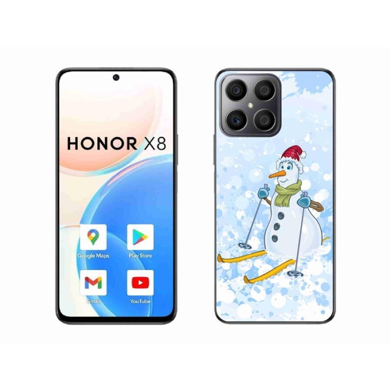 Gél borítás mmCase a Honor X8 4G készülékhez - hóember