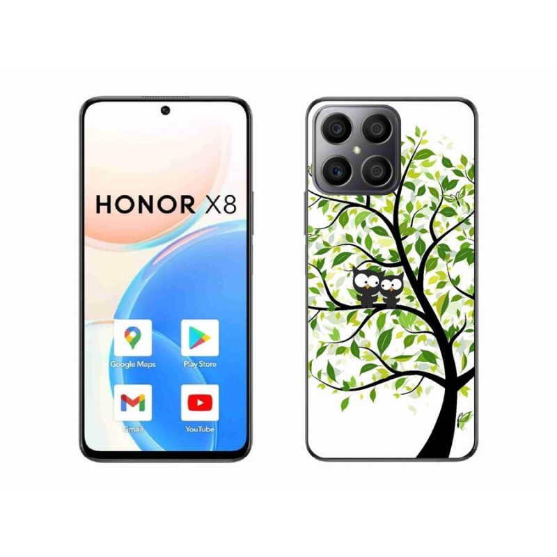 Zselés borítás mmCase a Honor X8 4G-hez - baglyok a fán