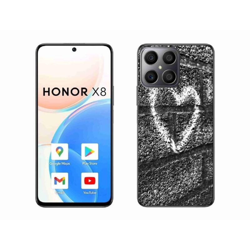 Gél borítás mmCase a Honor X8 4G-hez - szív a falon