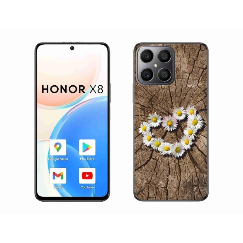 Gél borítás mmCase a Honor X8 4G készülékhez - százszorszépek szíve