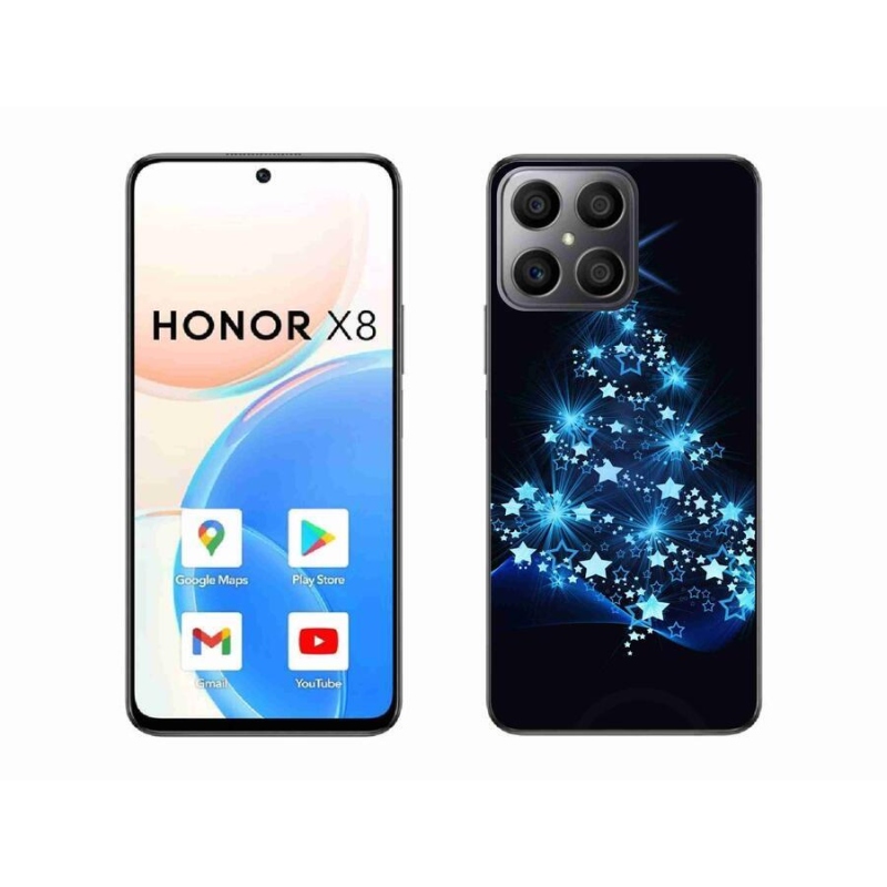 Gél borítás mmCase a Honor X8 4G-hez - karácsonyfa