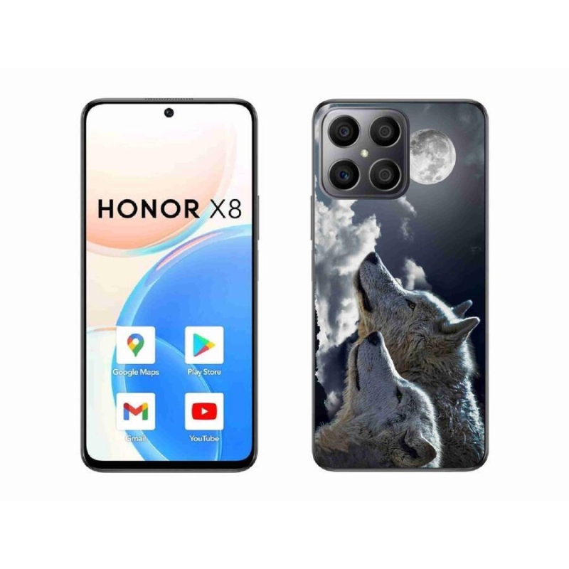 Gél borítás mmCase a Honor X8 4G készülékhez - farkasok