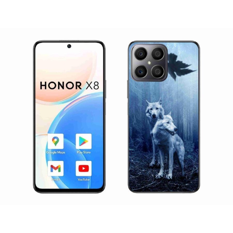 Gél borítás mmCase a Honor X8 4G-hez - farkasok az erdőben