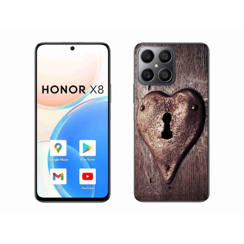 Gél borítás mmCase a Honor X8 4G készülékhez - szív alakú zár