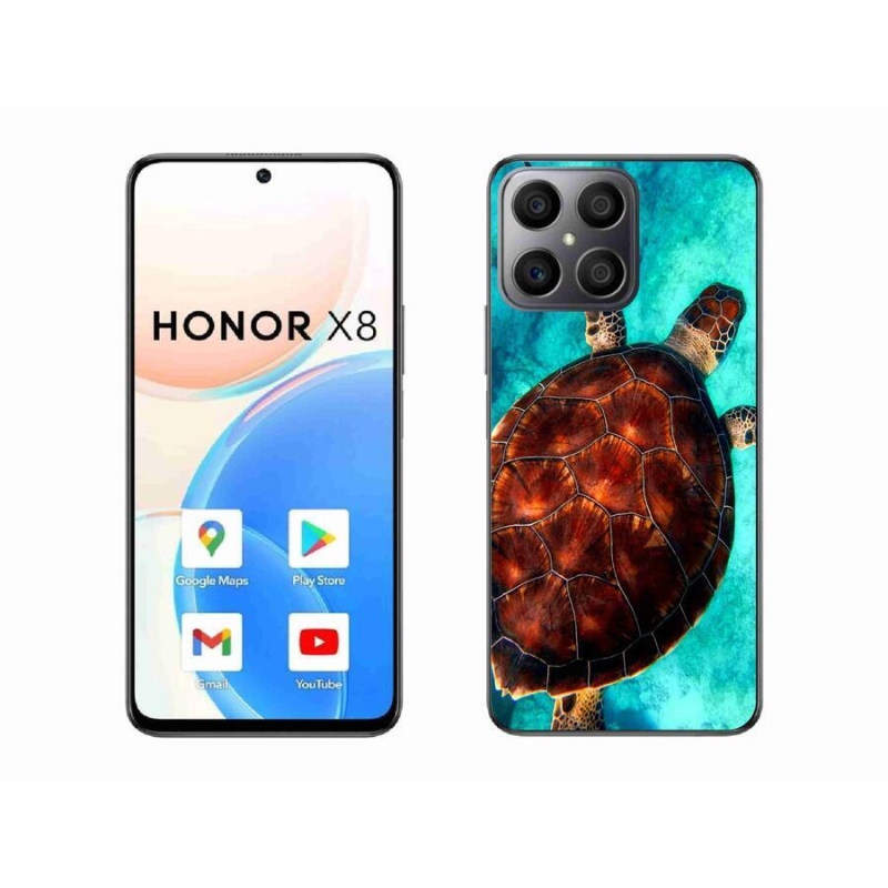 Zselés borítás mmCase a Honor X8 4G készülékhez - teknősbéka